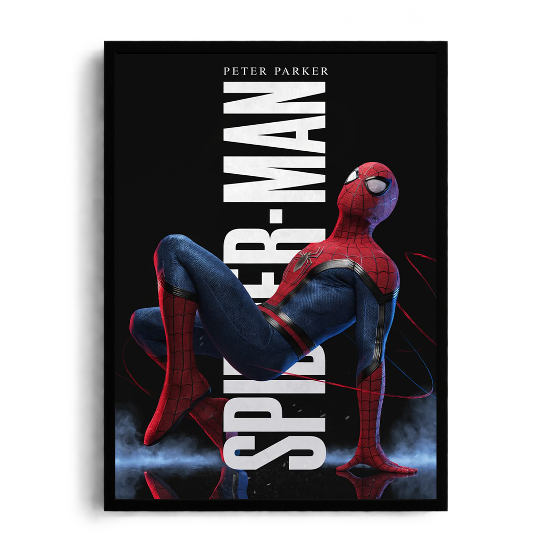 Spider-Man Peter Parker Casual Pose Framed Art⁠