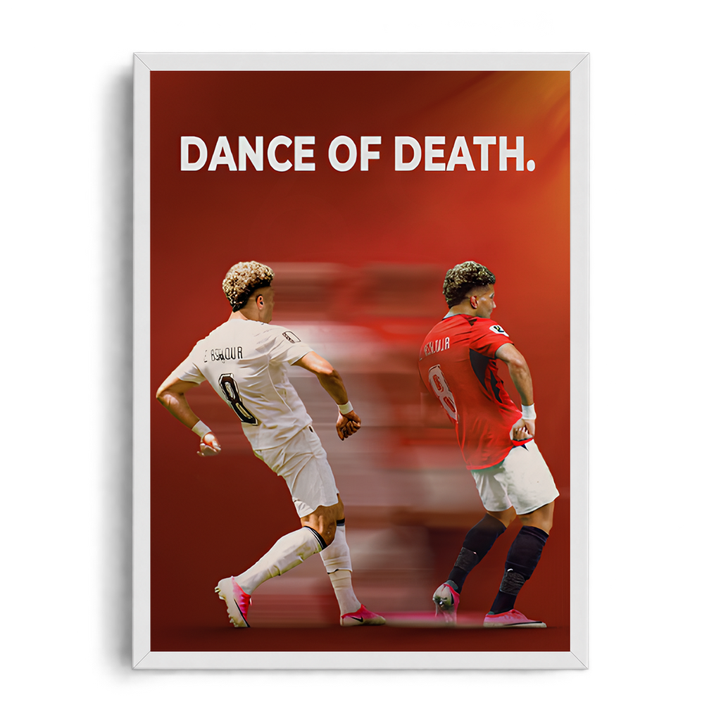 "Dance of Death" Emam Ashour Graphic Football Framed Art Poster