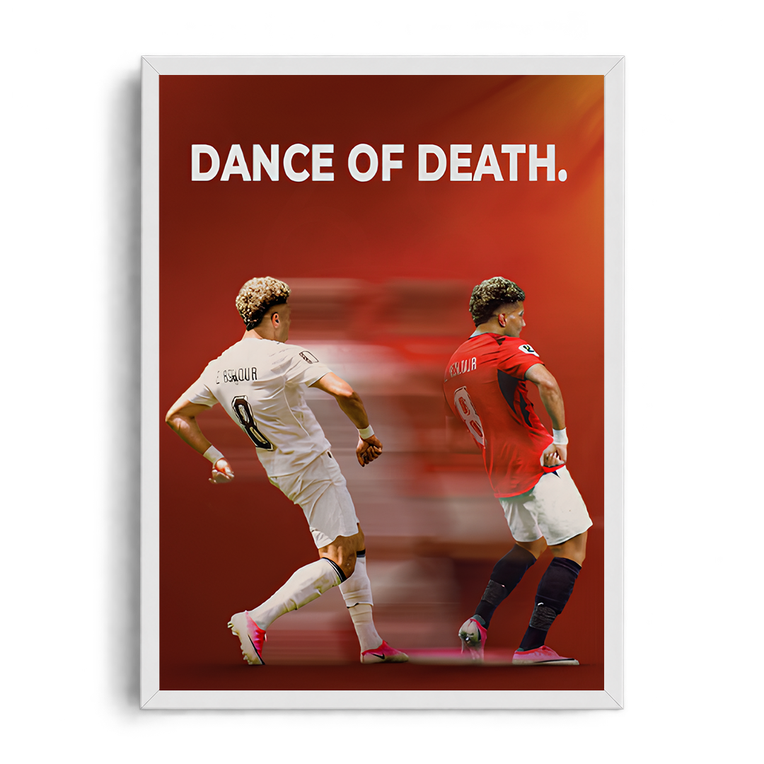 "Dance of Death" Emam Ashour Graphic Football Framed Art Poster