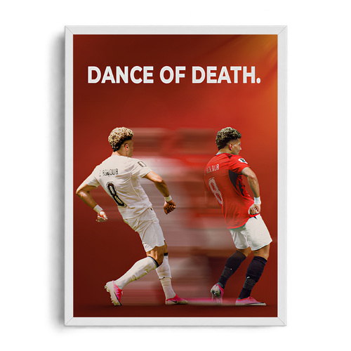 "Dance of Death" Emam Ashour Graphic Football Framed Art Poster