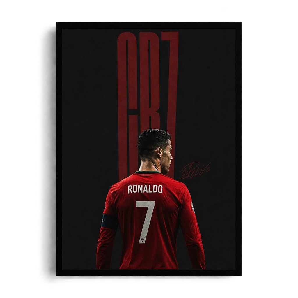 Cristiano Ronaldo 'CR7 Legacy' Portugal Back view Framed Graphic Art Poster