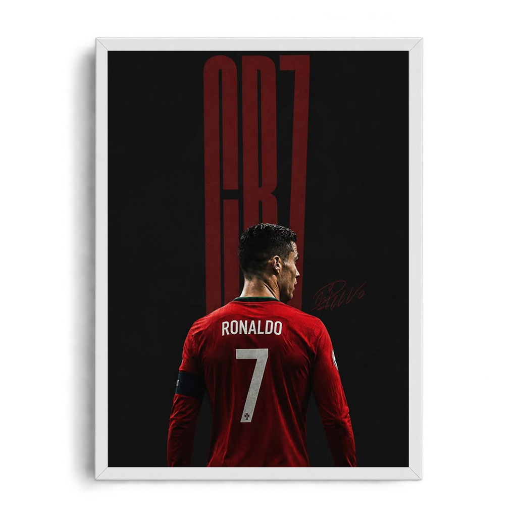 Cristiano Ronaldo 'CR7 Legacy' Portugal Back view Framed Graphic Art Poster