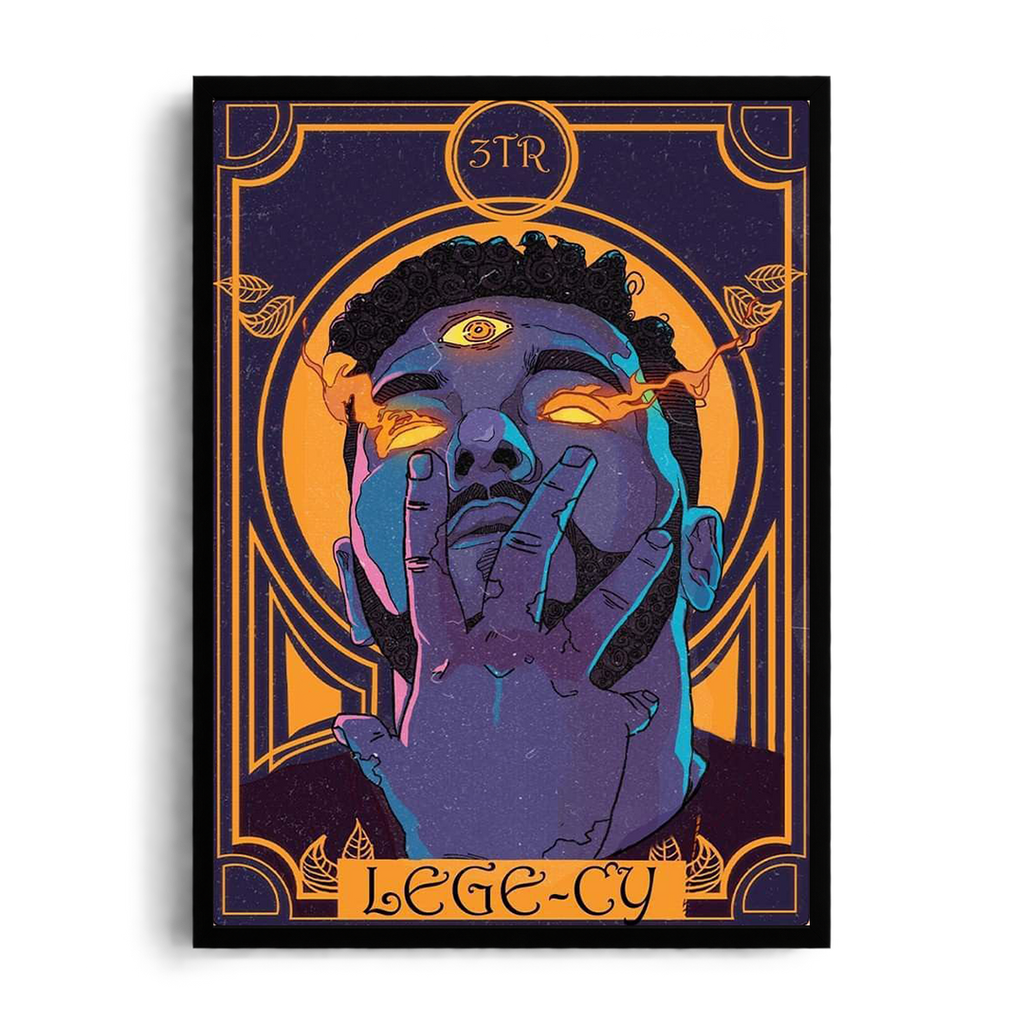 Lege-Cy Mystical Tarot" Egyptian Hip-Hop Graphic Framed Art Poster