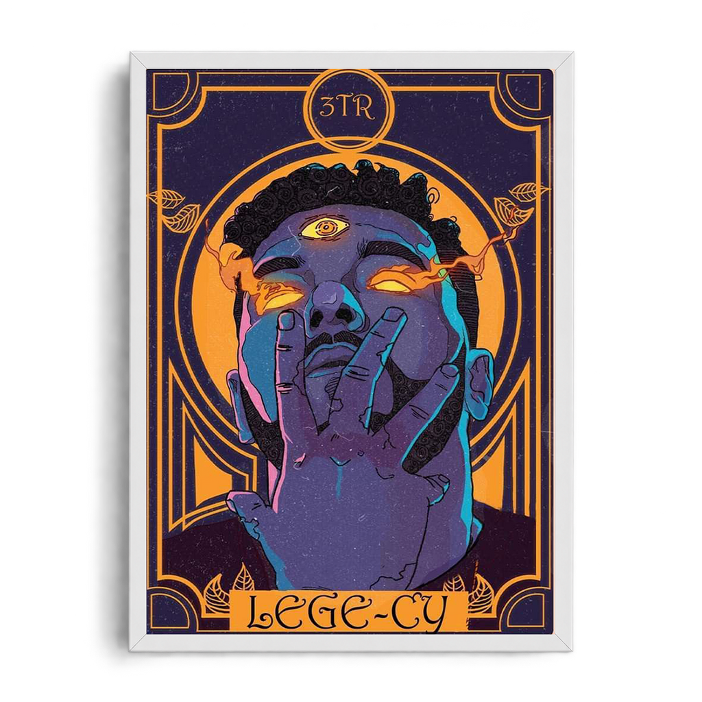 Lege-Cy Mystical Tarot" Egyptian Hip-Hop Graphic Framed Art Poster