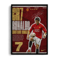 Cristiano Ronaldo 'CR7 Red Devils Legacy' Manchester United Framed Graphic Art Poster