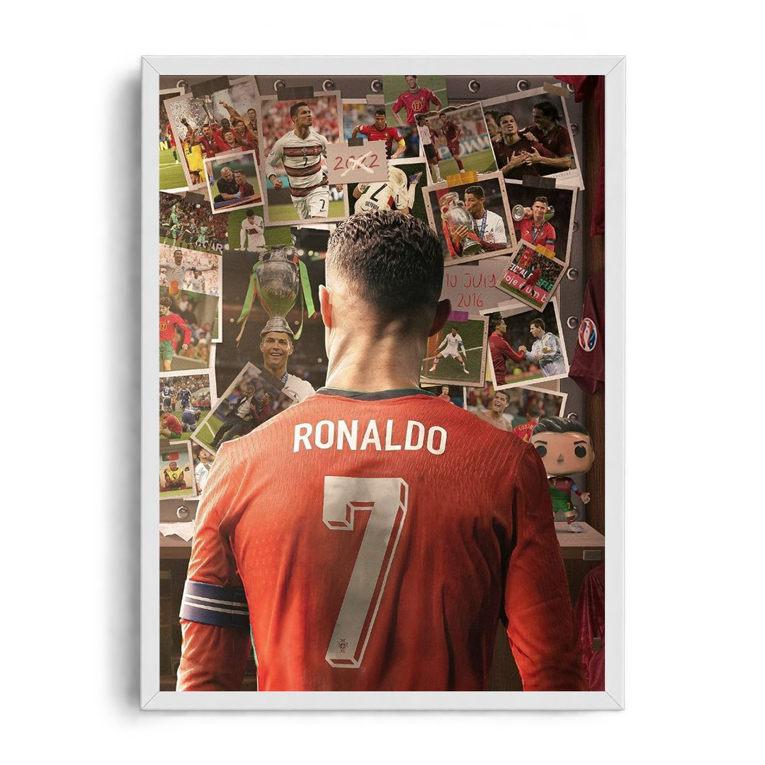 Cristiano Ronaldo 'Portugal Memories Wall' Framed Graphic Art Poster