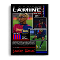Lamine Yamal FC Barcelona Legacy" Modern Sports Poster & Framed Graphic Art