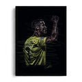 Cristiano Ronaldo Al Nassr Scribble Art Framed Print