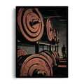 The Iron Sanctuary" Heavyweight Gym Rack Industrial Framed Graphic Art Poster