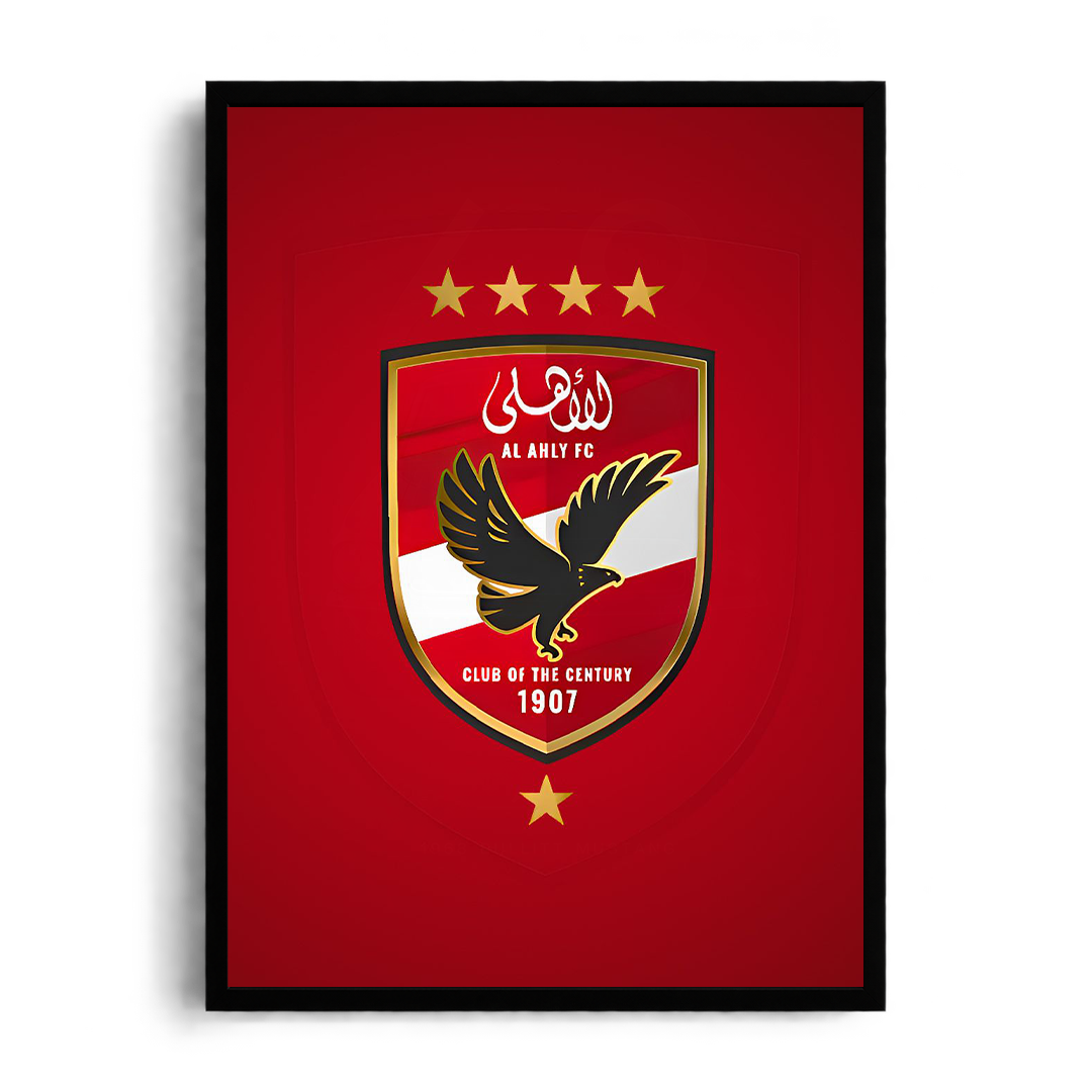 Al Ahly SC Club of the Century Crest" Regal Football Graphic Framed Art Poster