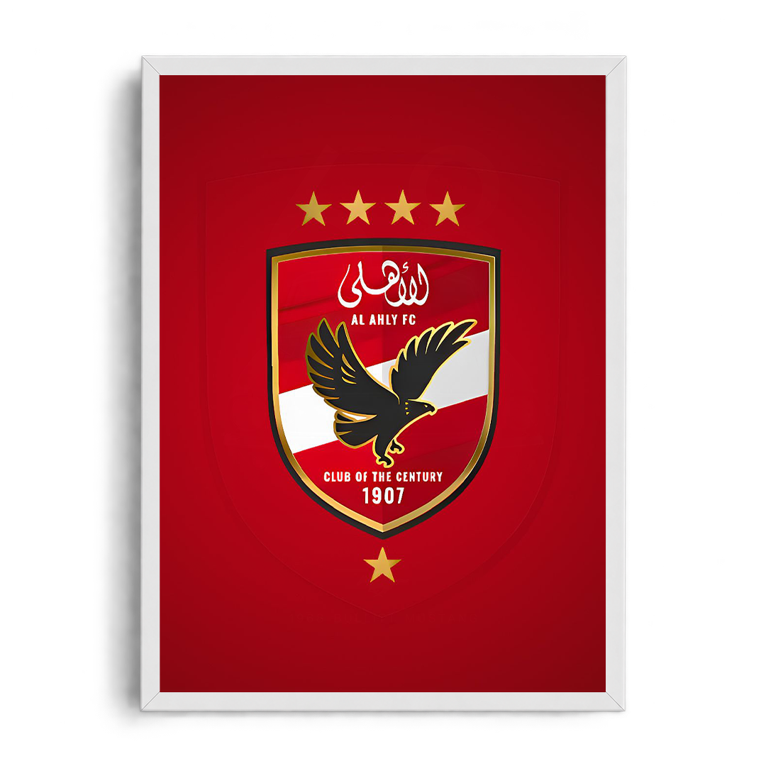 Al Ahly SC Club of the Century Crest" Regal Football Graphic Framed Art Poster