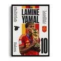 Lamine Yamal 'Future World Champion 2026' Spain FIFA World Cup Framed Graphic Art Poster