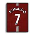 Cristiano Ronaldo 'MUFC Jersey No. 7' Manchester United Kit Framed Graphic Art Poster