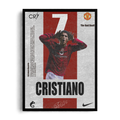 Cristiano Ronaldo 'The Red Devil' Manchester United Framed Graphic Art Poster