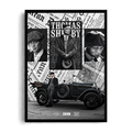 THOMAS SHELBY" Vintage Newspaper Collage Framed Graphic Art Poster