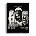 SCRIPTURE • SAINTS • LIONS" Triptych Editorial Framed Graphic Art Poster