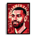 Mohamed Salah Geometric Portrait & Egyptian Heritage Art