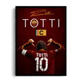 Francesco Totti 'Il Capitano Celebration' AS Roma Framed Graphic Art Poster