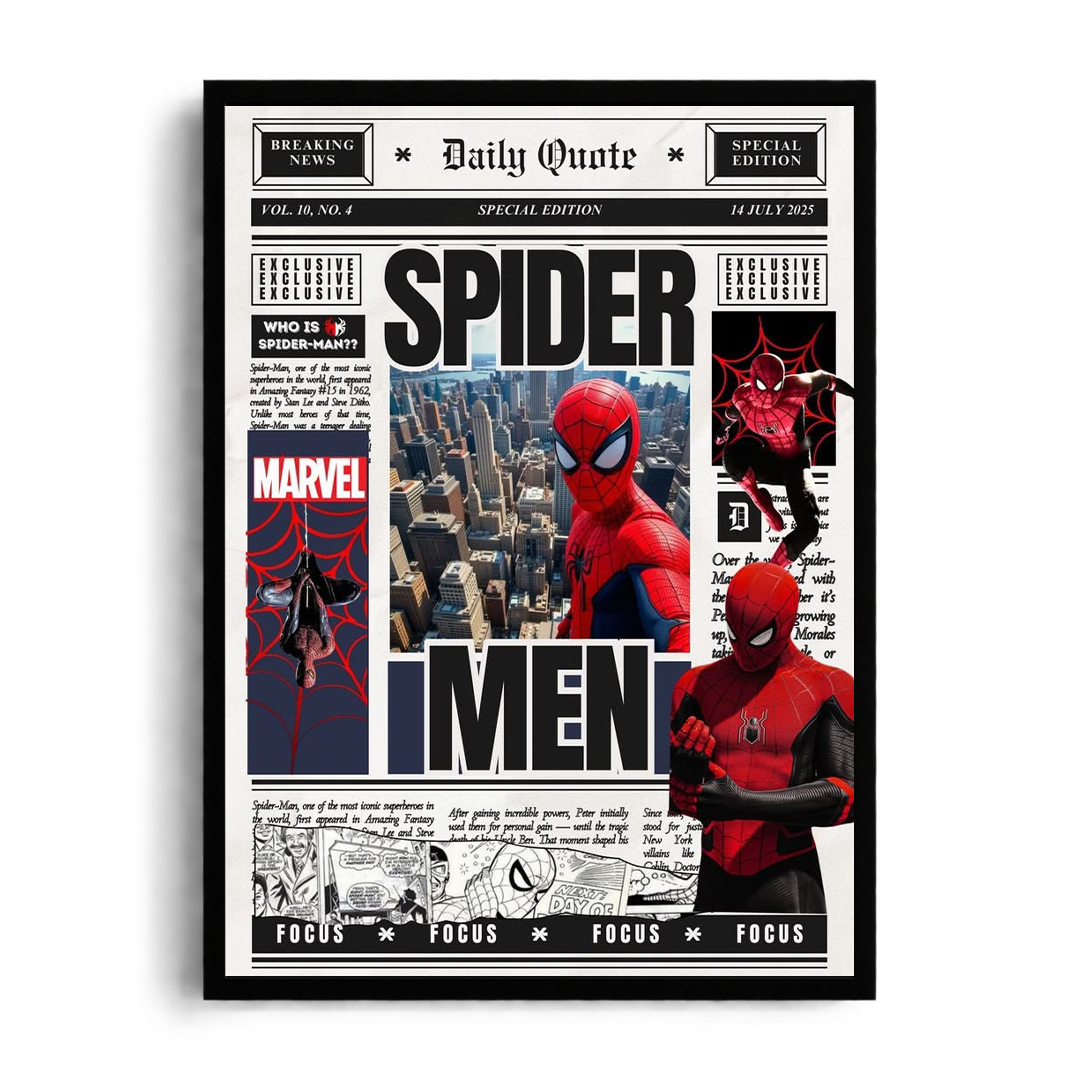 SPIDER-MAN - Daily Bugle Editorial" Marvel Comics Framed Graphic Art Poster