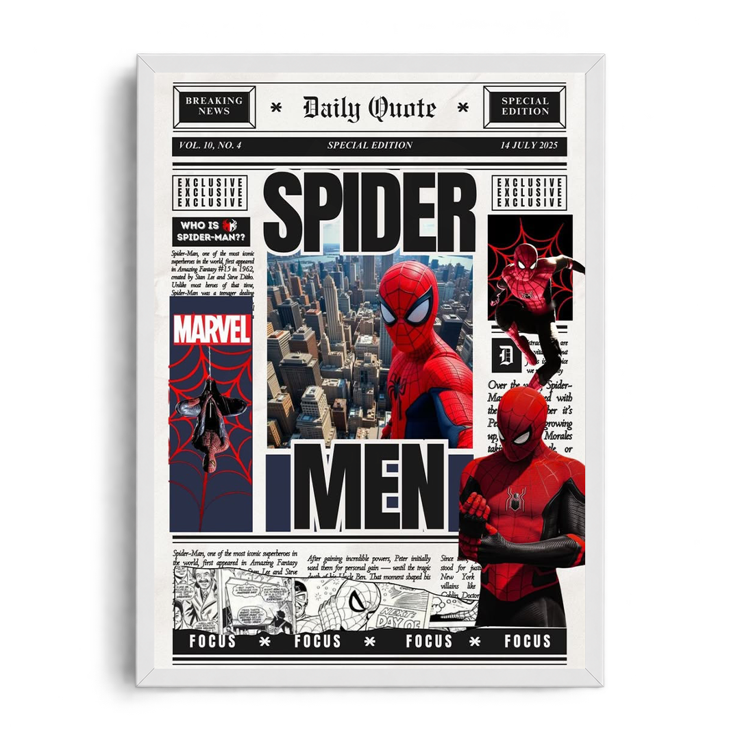 SPIDER-MAN - Daily Bugle Editorial" Marvel Comics Framed Graphic Art Poster