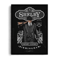 SHELBY CO." Vintage Whiskey Label Framed Graphic Art Poster