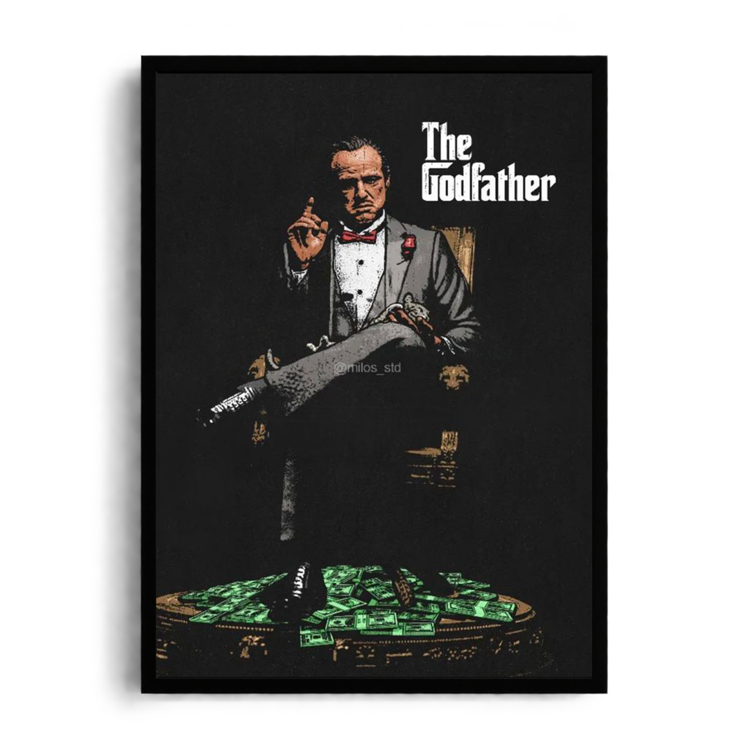 THE GODFATHER - Empire of Power" Vintage Cinema Framed Graphic Art Poster