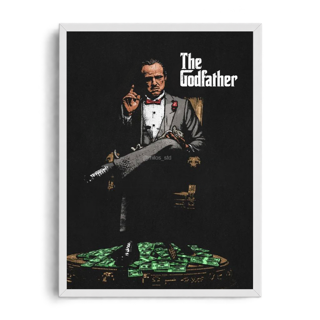 THE GODFATHER - Empire of Power" Vintage Cinema Framed Graphic Art Poster