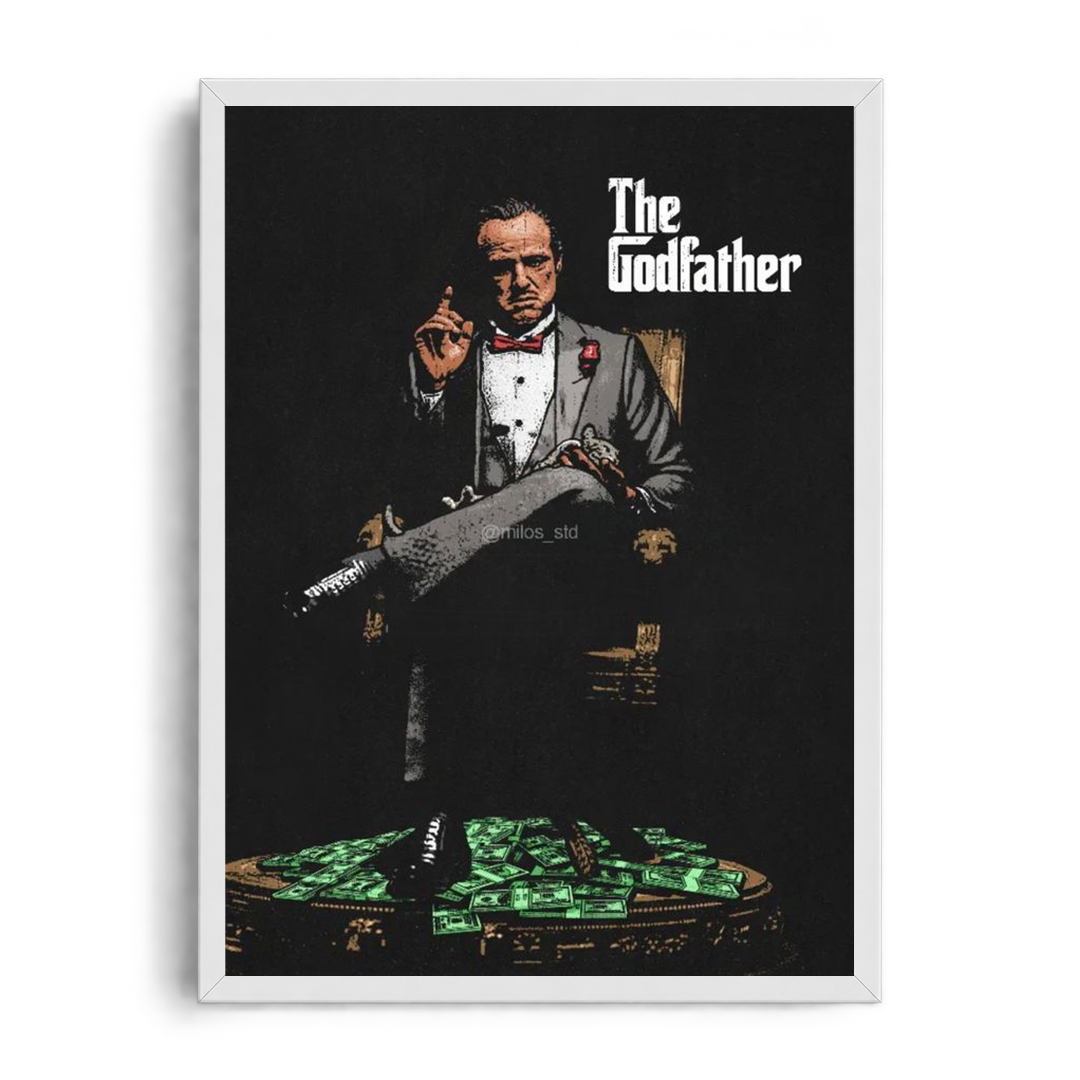 THE GODFATHER - Empire of Power" Vintage Cinema Framed Graphic Art Poster