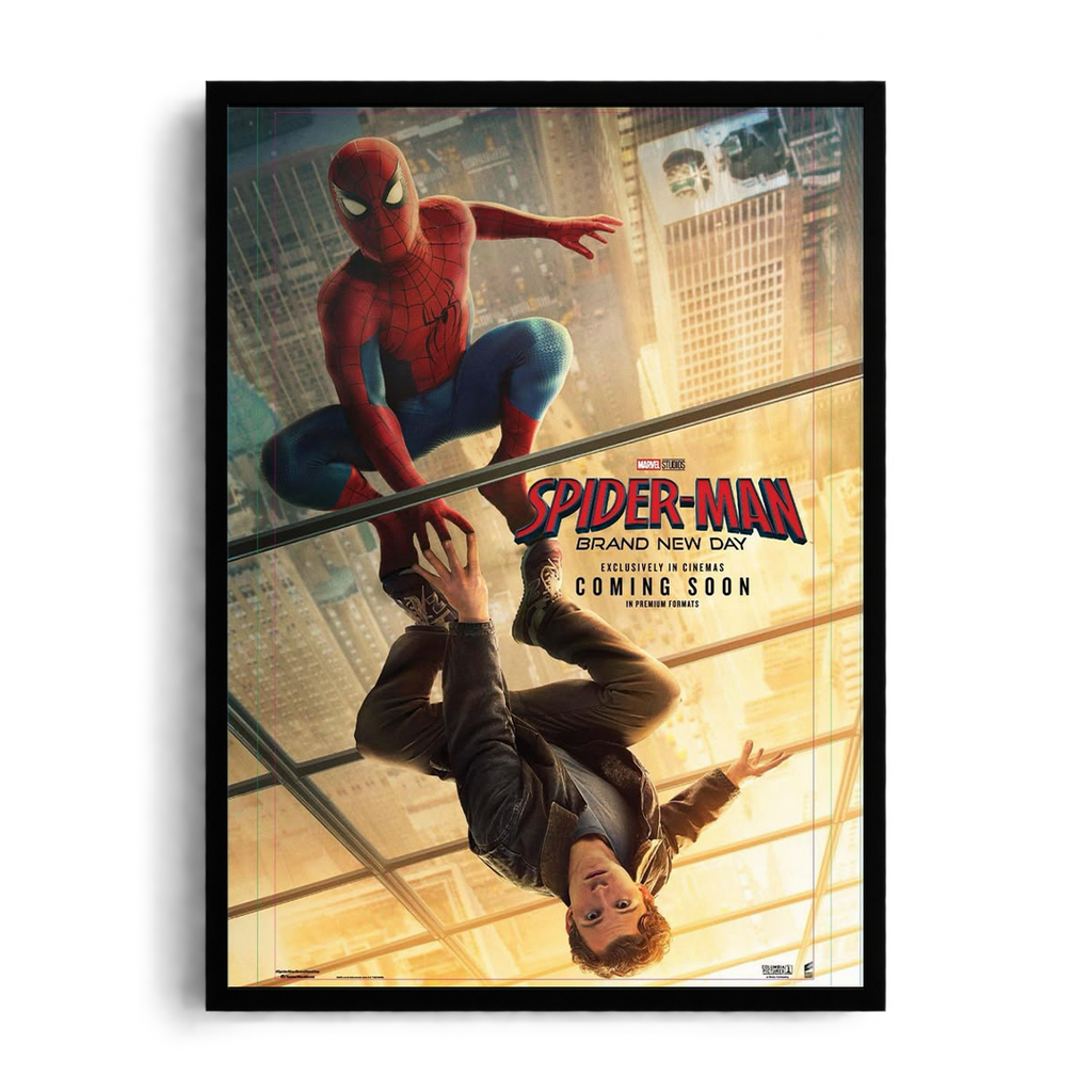 Spider-Man Brand New Day Cinematic Mirror Framed Art⁠