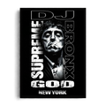 TONY MONTANA - Supreme God" Streetwear Editorial Framed Graphic Art Poster