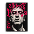 "Scarface This Is Paradise" Cinematic Gothic Street Pop Art Framed Graphic Art Poster