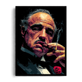 "The Godfather Don Vito Corleone" Cinematic Noir Graphic Framed Art Poster