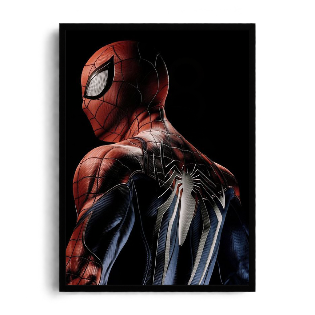 Spider-Man Back Profile Framed Art
