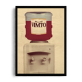 Vintage Vimto Water Dispenser Funny Pop Art Framed Print