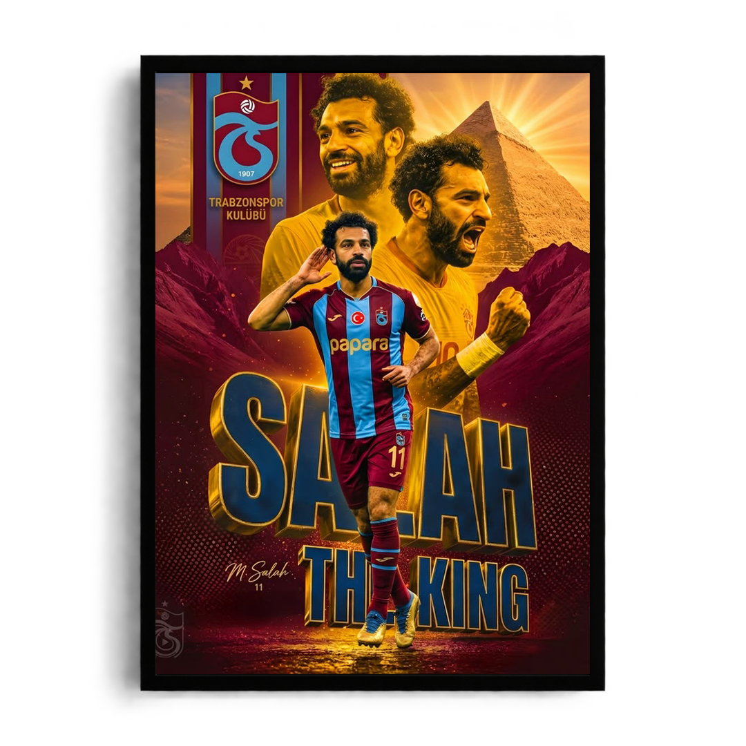 Mohamed Salah Pharaohs & Trabzonspor Legacy Framed Art