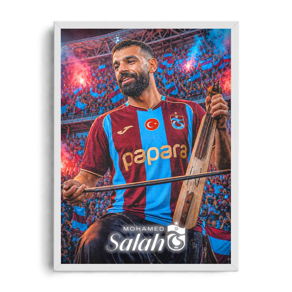 محمد صلاح مايسترو ملعب طرابزون سبور - لوحة فنية مؤطرة