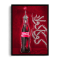 COCA-COLA - Milad Tower Surrealism" Modern Editorial Framed Graphic Art Poster