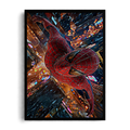Spider-Man Night Swing Motion Blur City Lights Framed Art⁠