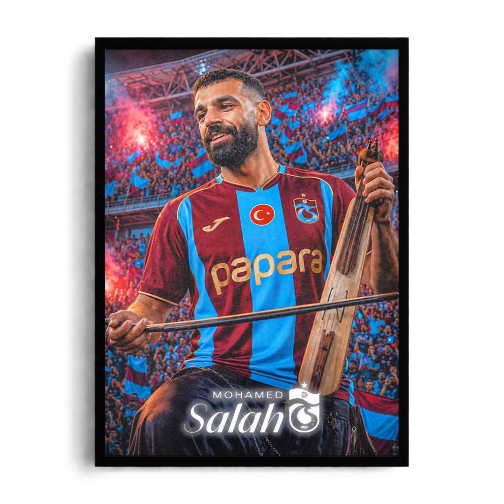 محمد صلاح مايسترو ملعب طرابزون سبور - لوحة فنية مؤطرة