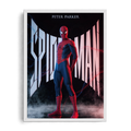 Spider-Man Split Typography & Hero Stance Framed Art⁠