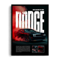 Dodge Challenger SRT Demon 'Quarter-Mile Dominance' Drag Racing Muscle Framed Graphic Art Poster