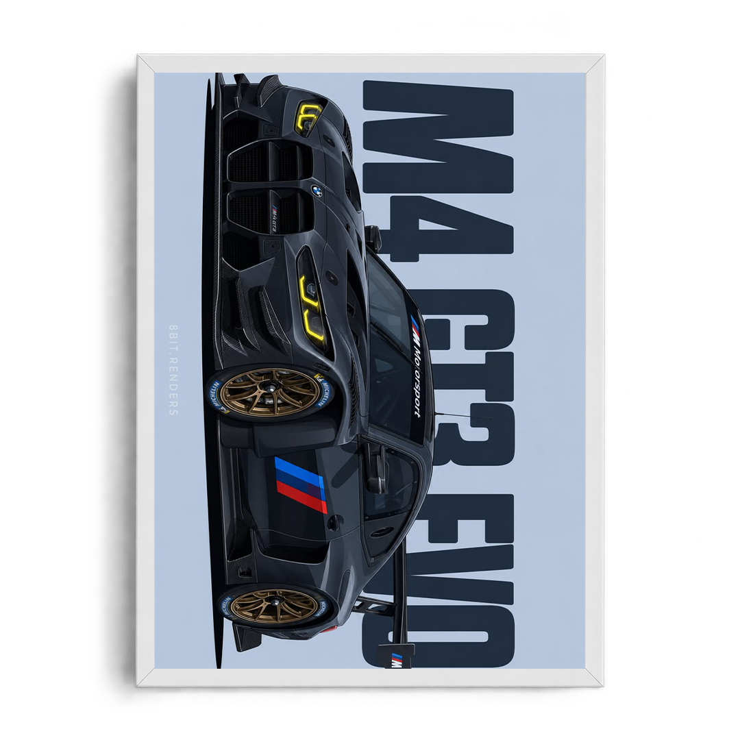 BMW M4 GT3 Racing Framed Art