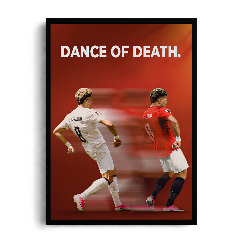 "Dance of Death" Emam Ashour Graphic Football Framed Art Poster