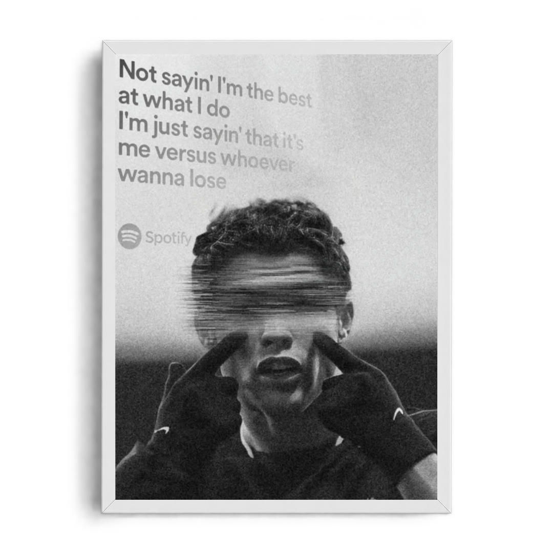 CR7 Vs Whoever Motivational Framed Art